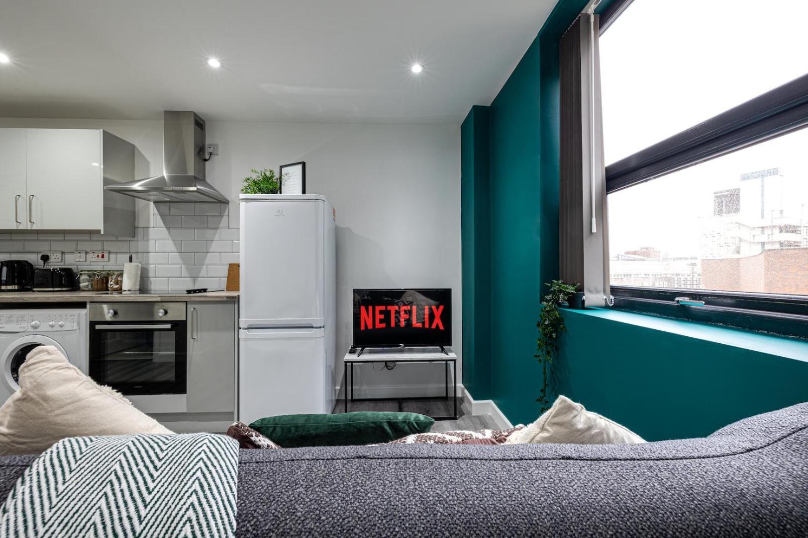 Top Floor Apartment With Private Balcony In Stockport Centre By Hass Haus Eksteriør bilde